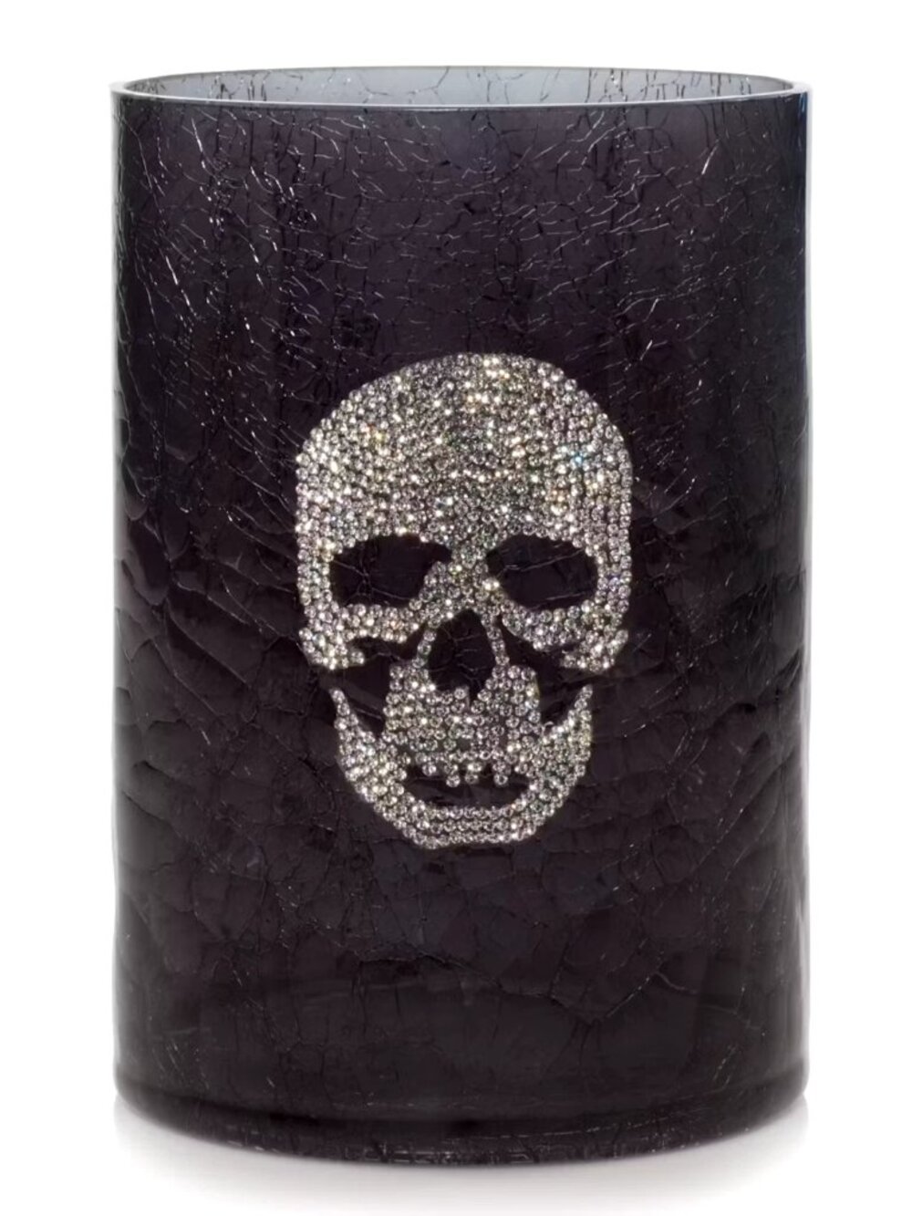 Yankee Candle Crackle Skull Glass Holder - 2656582 - NIB